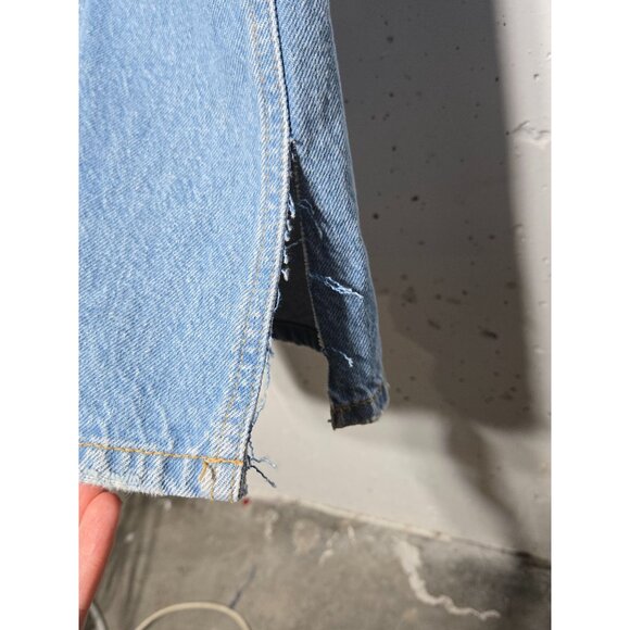 KanCan Juniors Janna High Rise 90's Flare Denim Blue Jeans Size 15/31 Button Fly - Picture 5 of 14